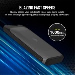 خرید SSD قابل حمل Corsair EX100U با پورت USB-C - دو ترابایت